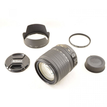 【中古】Nikon AF-S DX 18-105mm f3.5-5.6 G ED VR Fマウント用 カメラレンズ 交換レンズ ニコン , フード付き