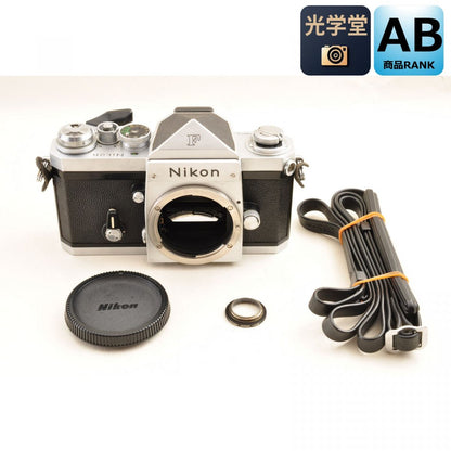 Nikon F Eye Level Silver 35mm SLR Film Camera *Excellent+5* #4656