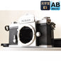 Nikon F Eye Level Silver 35mm SLR Film Camera *Excellent+5* #4656