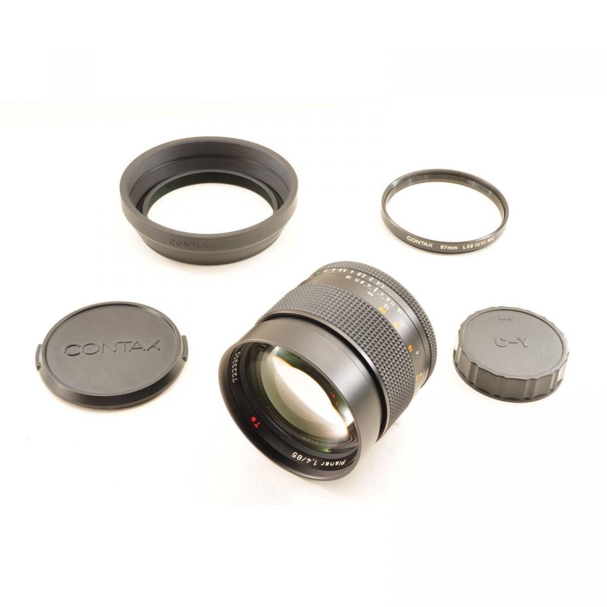 【中古】Contax Carl Zeiss Planar 85mm f/1.4 MMJ 単焦点 MFレンズ 交換レンズ コンタックス