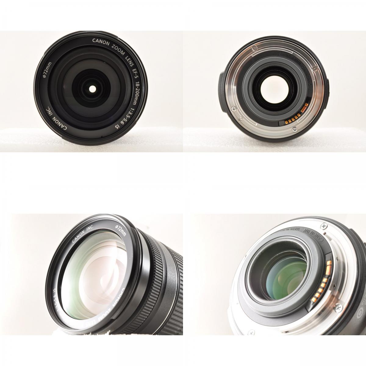 【中古】Canon EOS 50D 15.1MP デジタル 一眼レフカメラ+キャノン EF-S 18-200mm f3.5-5.6 IS AF 広角 望遠レンズ シャッター回数 : 約2291