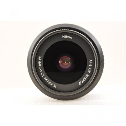 【中古】Nikon D5200 24.1MP Black デジタル一眼レフカメラ+Nikon AF-S DX 18-55mm f3.5-5.6G VR 交換レンズ 約1430ショット