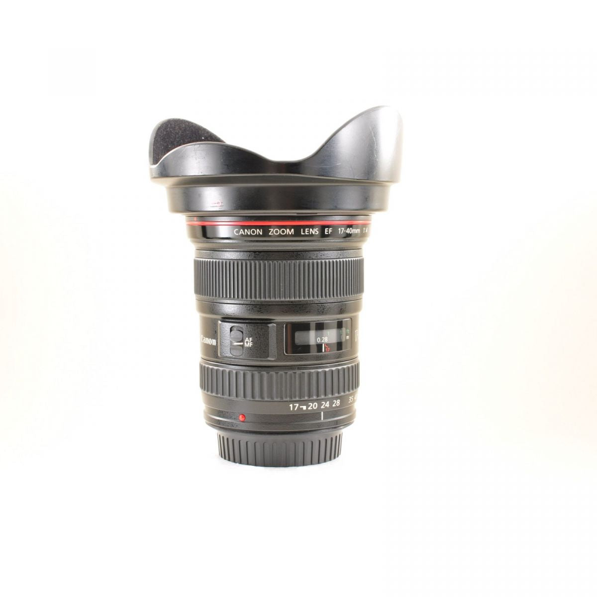 【中古】Canon EF 17-40mm F4L USM Canon EFマウント用 カメラ交換レンズ キヤノン , フード付き