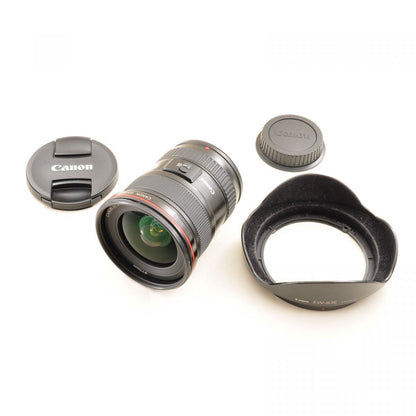 【中古】Canon EF 17-40mm F4L USM Canon EFマウント用 カメラ交換レンズ キヤノン , フード付き