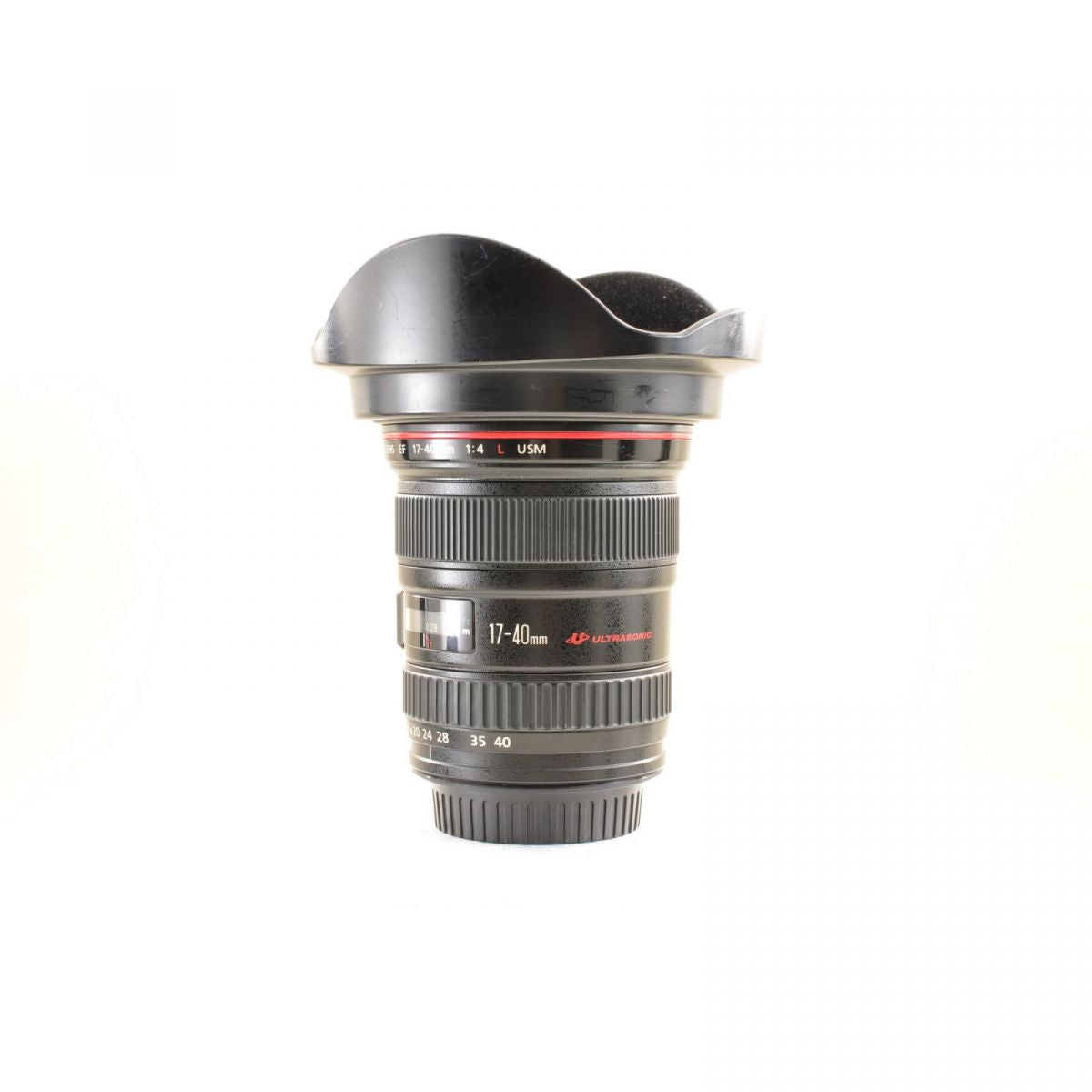 【中古】Canon EF 17-40mm F4L USM Canon EFマウント用 カメラ交換レンズ キヤノン , フード付き