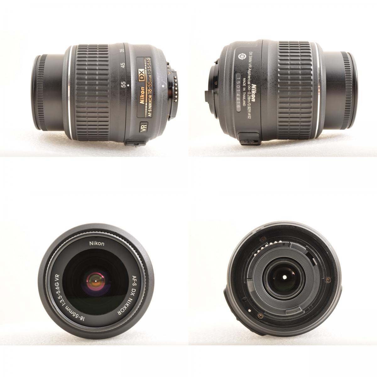 【中古】Nikon D3100 18-55mm 55-300mm ダブルズームキット デジタル一眼レフ カメラ 交換レンズ ニコン シャッター回数 : 約6950ショット