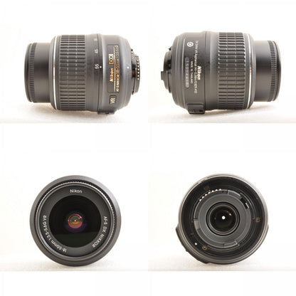 【中古】Nikon D3100 18-55mm 55-300mm ダブルズームキット デジタル一眼レフ カメラ 交換レンズ ニコン シャッター回数 : 約6950ショット