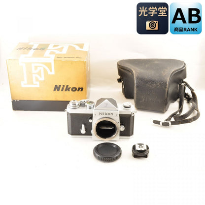 Nikon F Eye Level Silver 35mm SLR Film Camera /Box,Case SN678xxxx*Exc+5* #4263