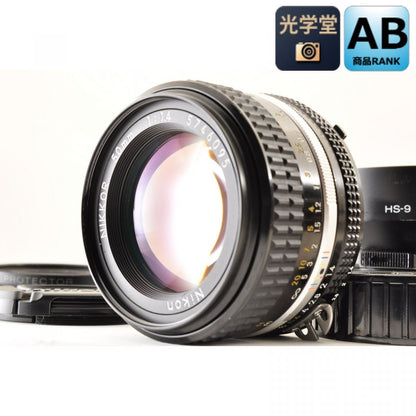 Nikon Ai-S Ais NIKKOR 50mm F/1.4 Prime MF Lens w/Hood HS-9 *Near Mint* #4646
