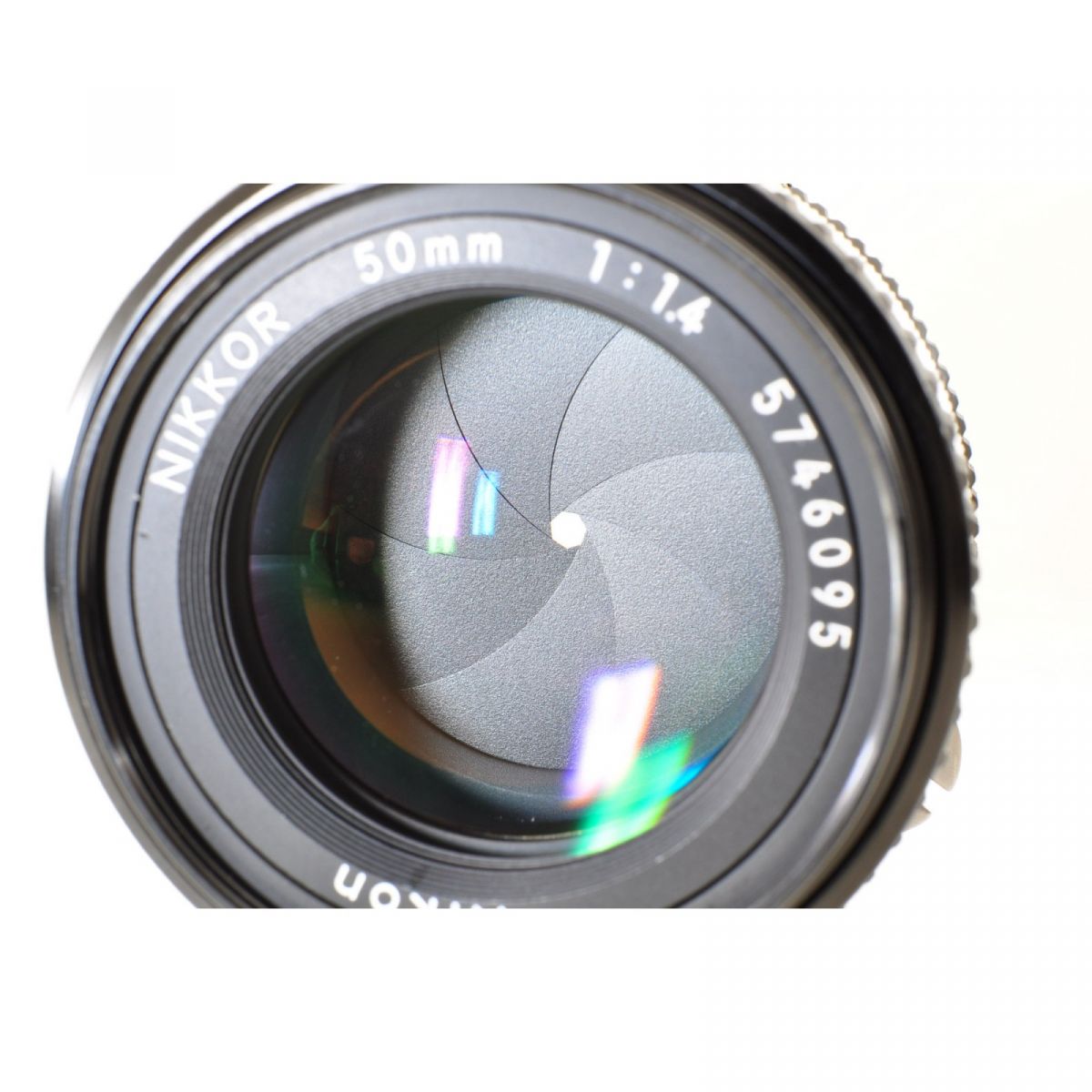 Nikon Ai-S Ais NIKKOR 50mm F/1.4 Prime MF Lens w/Hood HS-9 *Near Mint* #4646