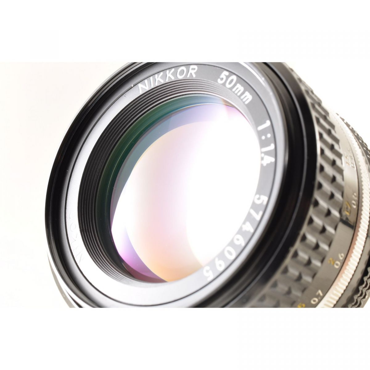 Nikon Ai-S Ais NIKKOR 50mm F/1.4 Prime MF Lens w/Hood HS-9 *Near Mint* #4646