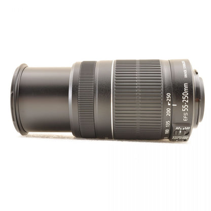【中古】Canon EF-S 55-250mm F4-5.6 IS 望遠ズームレンズ 第2世代