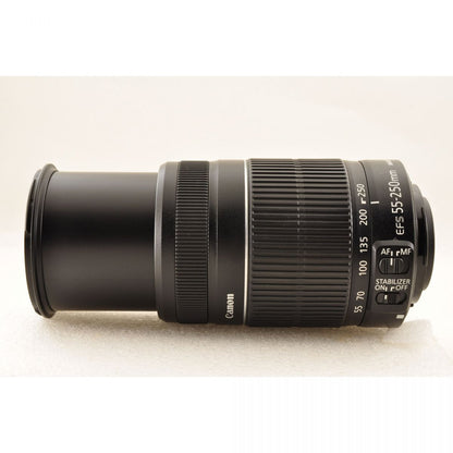 【中古】Canon EF-S 55-250mm F4-5.6 IS II 望遠ズームレンズ 第2世代