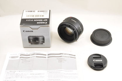 【中古】Canon EF 50mm F1.8 II 単焦点レンズ Box