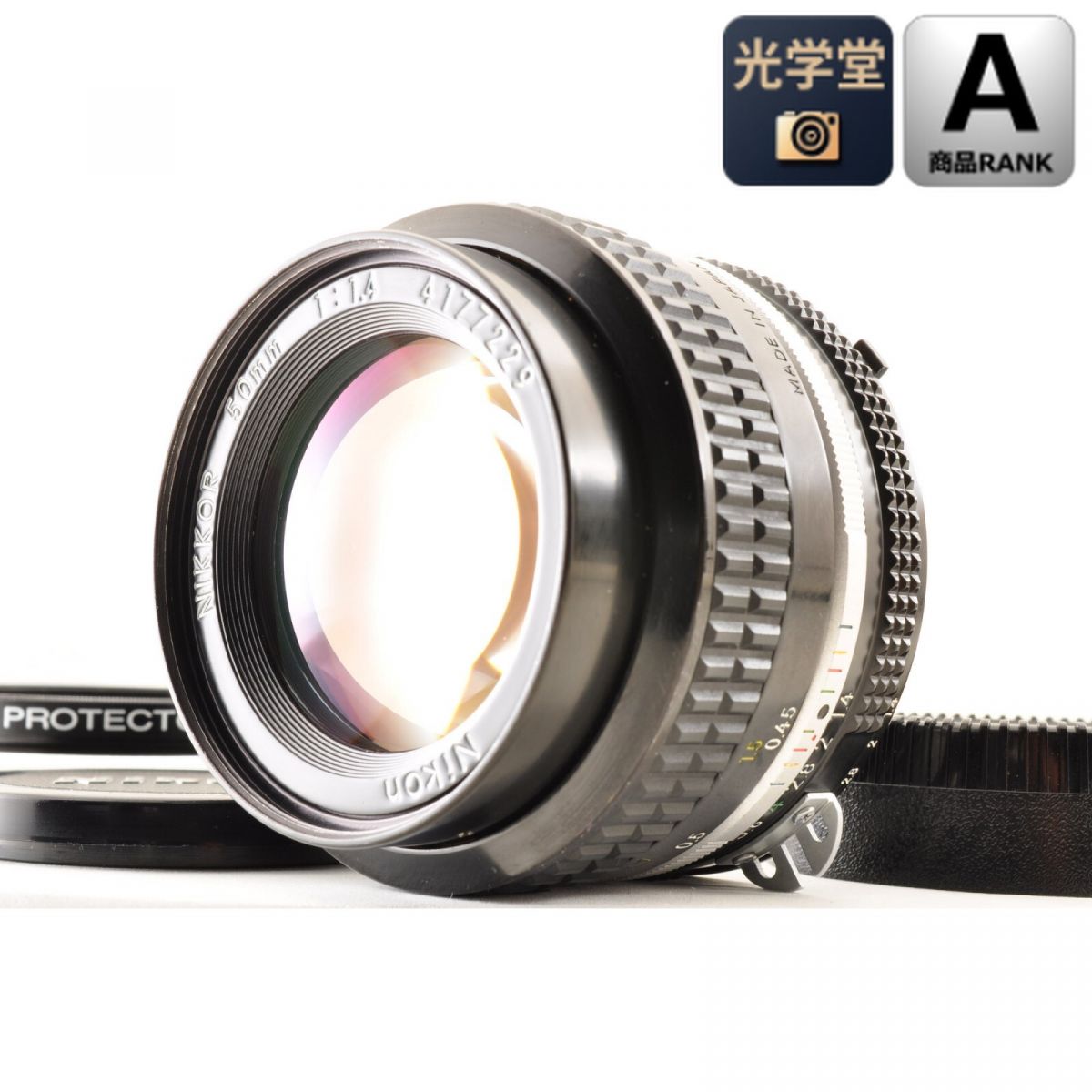 【中古】Nikon Ai NIKKOR 50mm f/1.4 標準MF単焦点レンズ