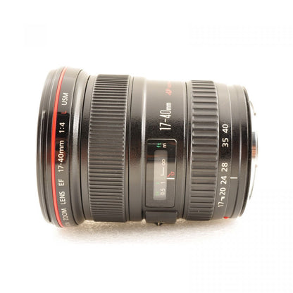 【中古】Canon EF 17-40mm f/4 L USM Lレンズ 超広角ズームレンズ