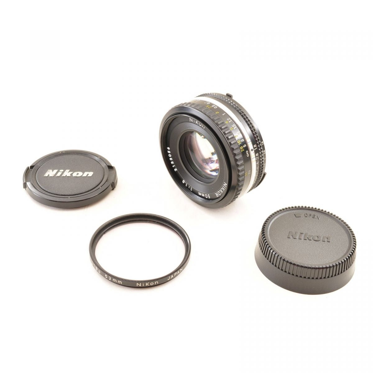 【中古】Nikon Nikkor AI-S 50mm F1.8 パンケーキMF単焦点レンズ