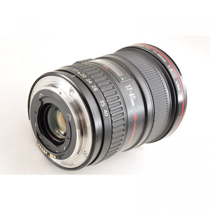 【中古】Canon EF 17-40mm f/4 L USM AF ズームレンズ フード
