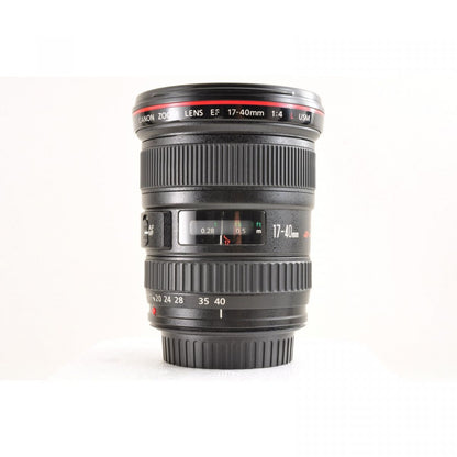 【中古】Canon EF 17-40mm f/4 L USM AF ズームレンズ フード