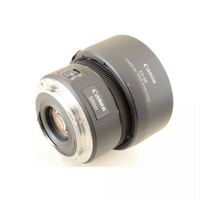 【中古】Canon EF 50mm f/1.8 STM 単焦点レンズ フード キャノン カメラレンズ 交換レンズ