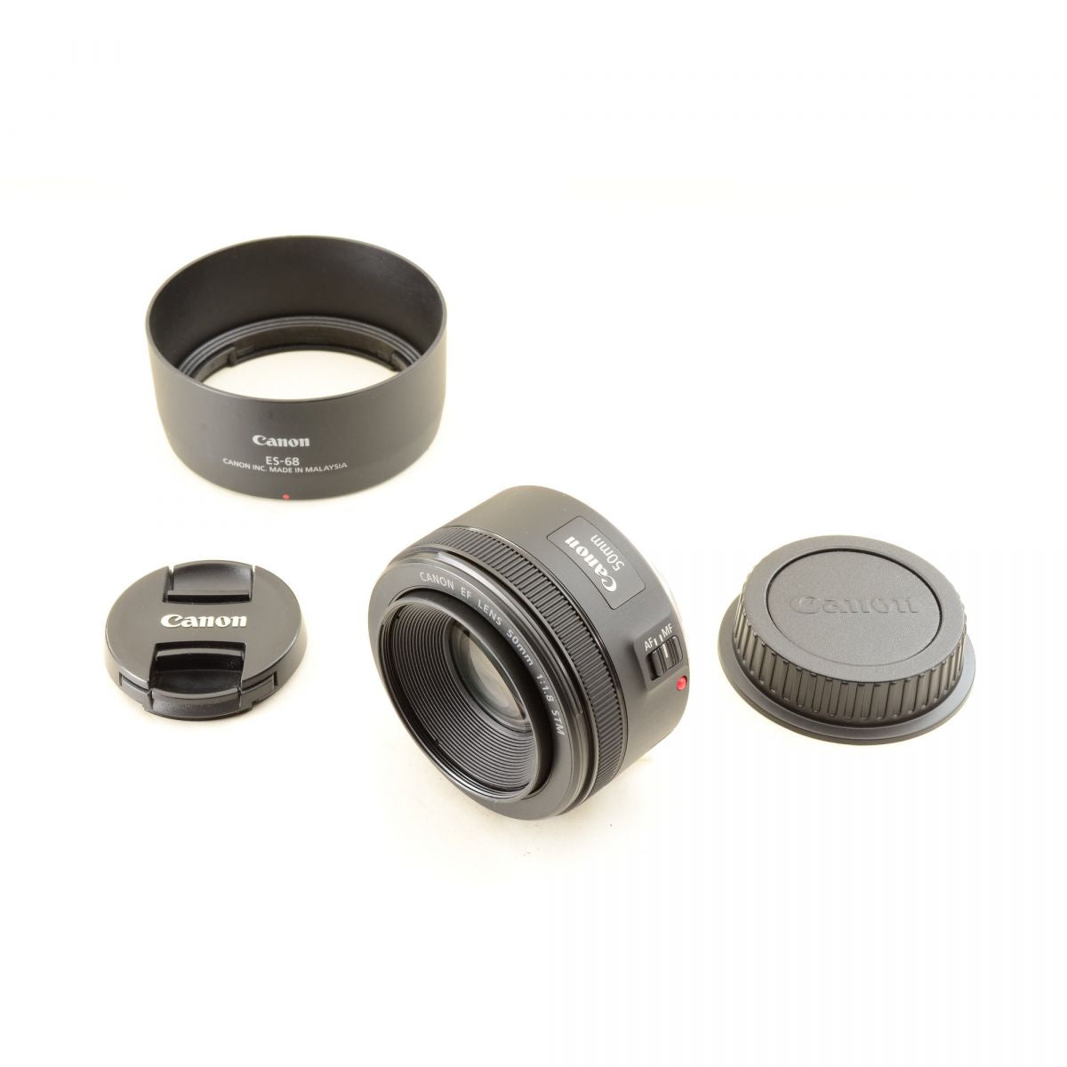 【中古】Canon EF 50mm f/1.8 STM 単焦点レンズ フード キャノン カメラレンズ 交換レンズ