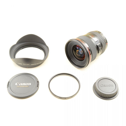 【中古】Canon EF 17-35mm f/2.8 L USM ズームレンズ フード