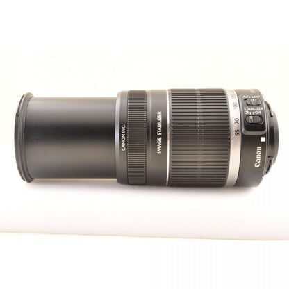 【中古】Canon EF-S 55-250mm F4-5.6 IS ズームレンズ 望遠レンズ