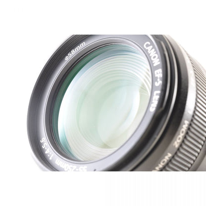 【中古】Canon EF-S 55-250mm F4-5.6 IS ズームレンズ 望遠レンズ