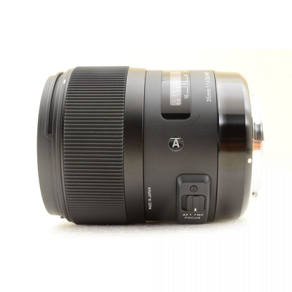 【中古】Sigma Art 35mm F1.4 DG HSM Canon EFマウント用 単焦点レンズ