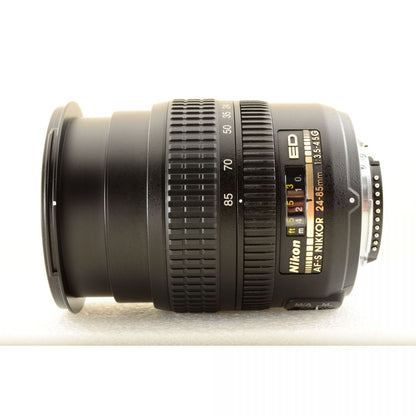 【中古】Nikon AF-S 24-85mm f/3.5-4.5 G ED 元箱 フード ズーム カメラレンズ 交換レンズ ニコン