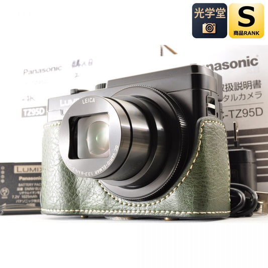 【中古】Panasonic LUMIX TZ95D コンパクト デジタルカメラ ブラック 元箱 ケース デジカメ パナソニック