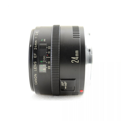 【中古】Canon EF 24mm f/2.8 単焦点 カメラレンズ 交換レンズ キャノン