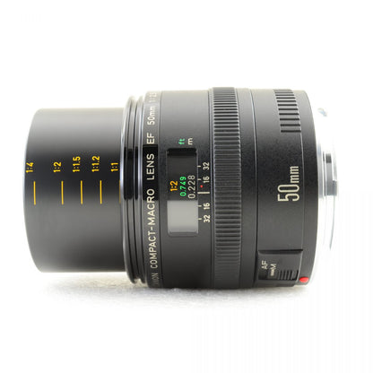 【中古】Canon EF 50mm f/2.5 Compact Macro 単焦点 カメラレンズ 交換レンズ キャノン