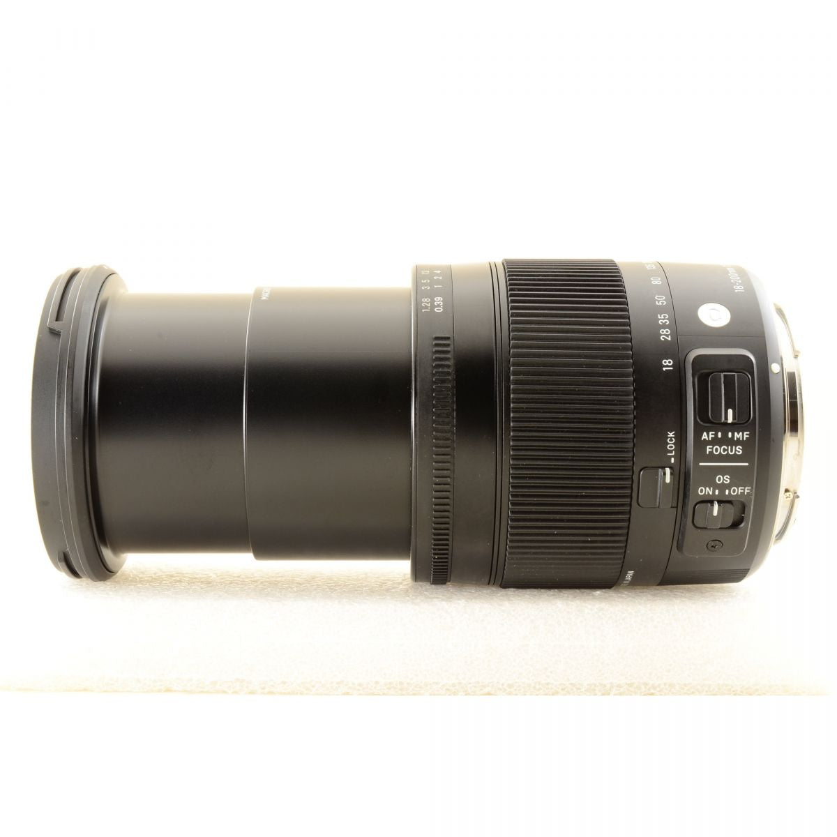 【中古】Sigma 18-200mm F3.5-6.3 DC MACRO OS HSM Contemporary キヤノンEF用 フード付 ズーム カメラレンズ 交換レンズ シグマ
