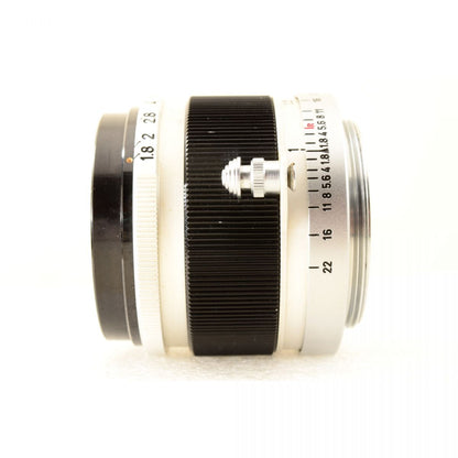 【中古】Canon 50mm f/1.8 L39 シルバー 単焦点 カメラレンズ 交換レンズ キヤノン