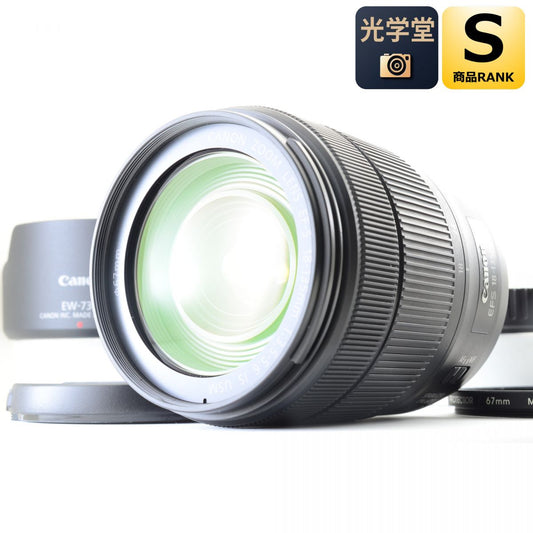 【中古】Canon EF-S 18-135mm F3.5-5.6 IS USM ズーム カメラレンズ 交換レンズ フード付 キヤノン