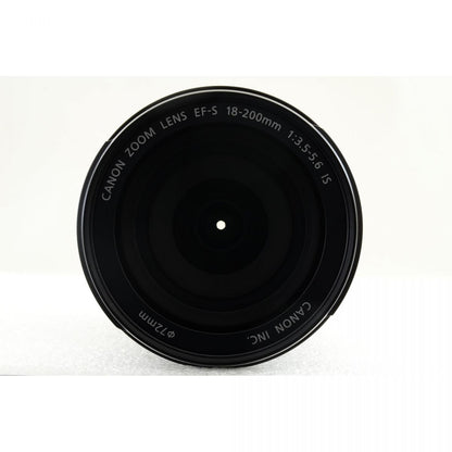 【中古】Canon EF-S 18-200mm f/3.5-5.6 IS ズーム カメラレンズ 交換レンズ 元箱 フード付 キヤノン