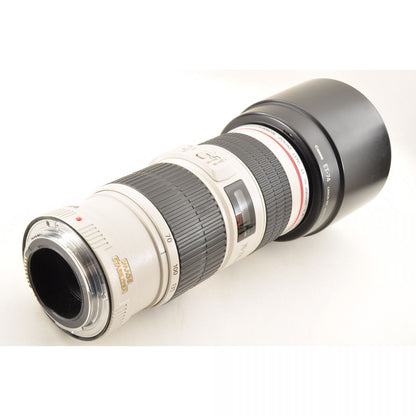 【中古】Canon EF 70-200mm f/4L IS USM 元箱 フード ズーム カメラレンズ 交換レンズ キャノン