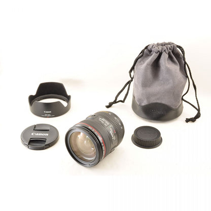 【中古】Canon EF 24-70mm f/4L IS USM ズーム フード カメラレンズ 交換レンズ キャノン