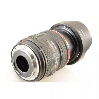 【中古】Canon EF 24-70mm f/4L IS USM ズーム フード カメラレンズ 交換レンズ キャノン