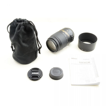 【中古】Nikon AF-S DX NIKKOR 55-300mm f/4.5-5.6G ED VR 望遠ズームレンズ フード付 ニコン