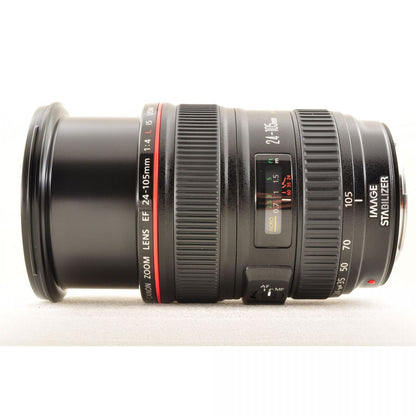 【中古】Canon EF 24-105mm f/4L IS USM ズーム 元箱 フード カメラレンズ 交換レンズ キャノン