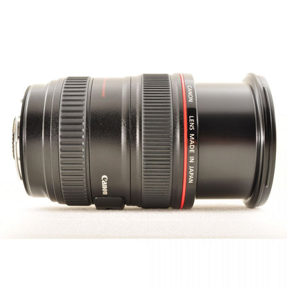 【中古】Canon EF 24-105mm f/4L IS USM ズーム 元箱 フード カメラレンズ 交換レンズ キャノン