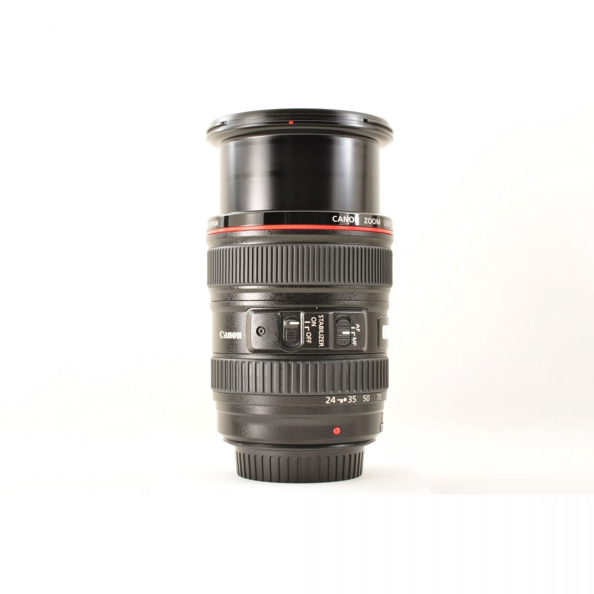 【中古】Canon EF 24-105mm f/4L IS USM ズーム 元箱 フード カメラレンズ 交換レンズ キャノン
