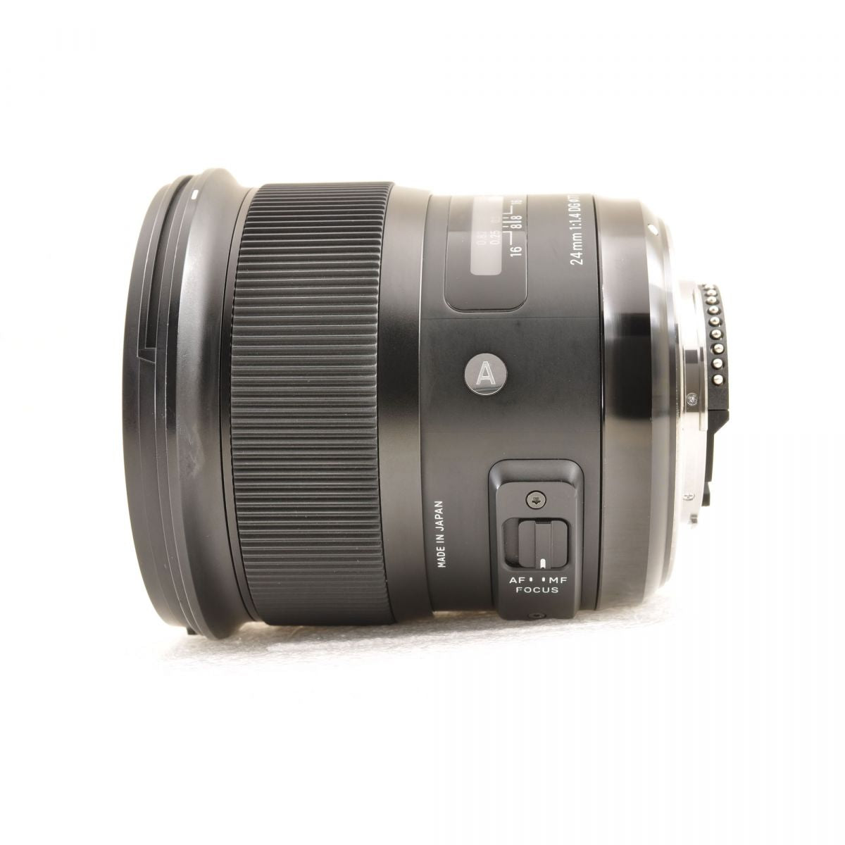 【中古】Sigma 24mm f/1.4 DG HSM Art ニコンFマウント用 フード付 単焦点 カメラレンズ 交換レンズ シグマ