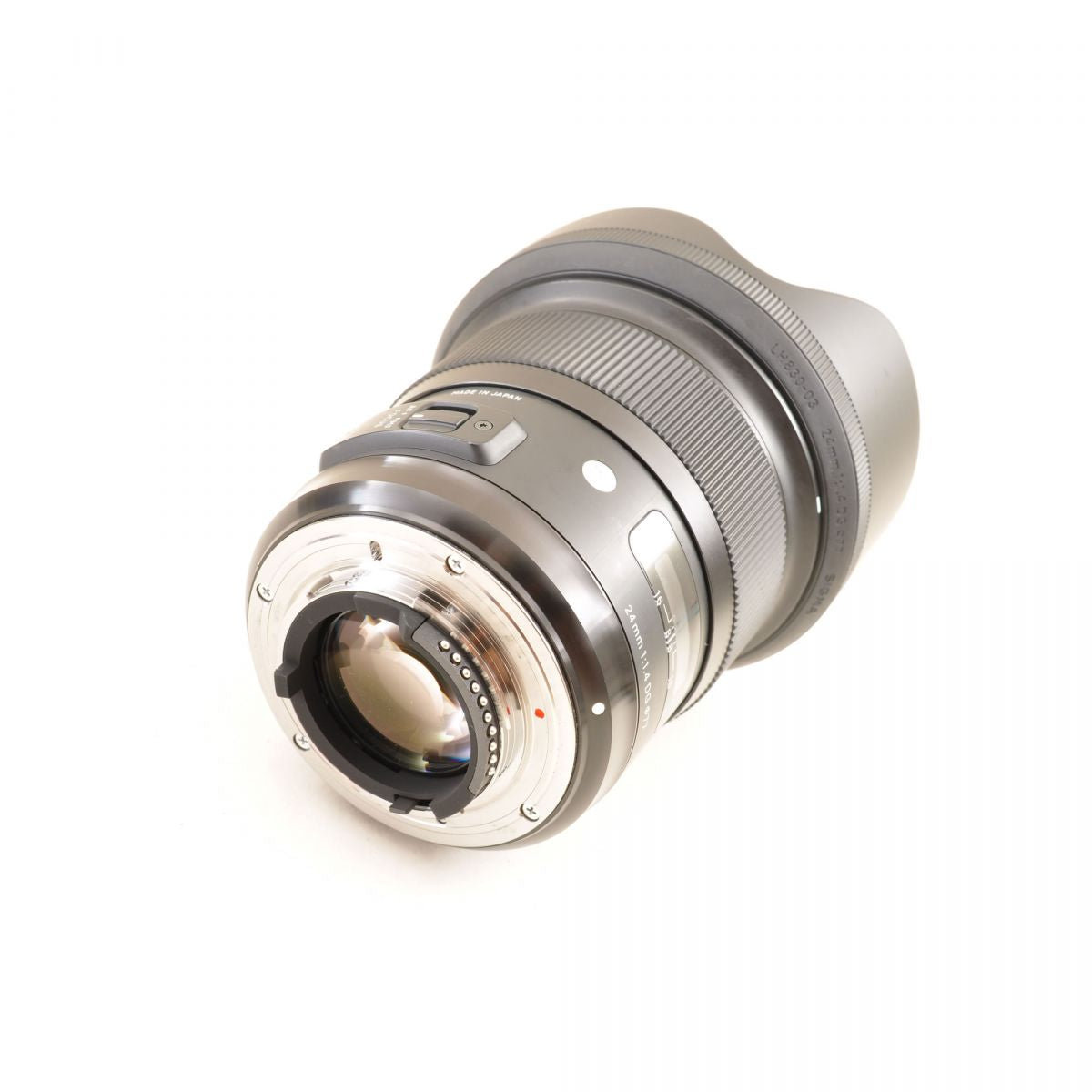 【中古】Sigma 24mm f/1.4 DG HSM Art ニコンFマウント用 フード付 単焦点 カメラレンズ 交換レンズ シグマ