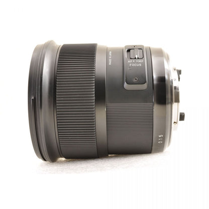 【中古】Sigma 24mm f/1.4 DG HSM Art ニコンFマウント用 フード付 単焦点 カメラレンズ 交換レンズ シグマ