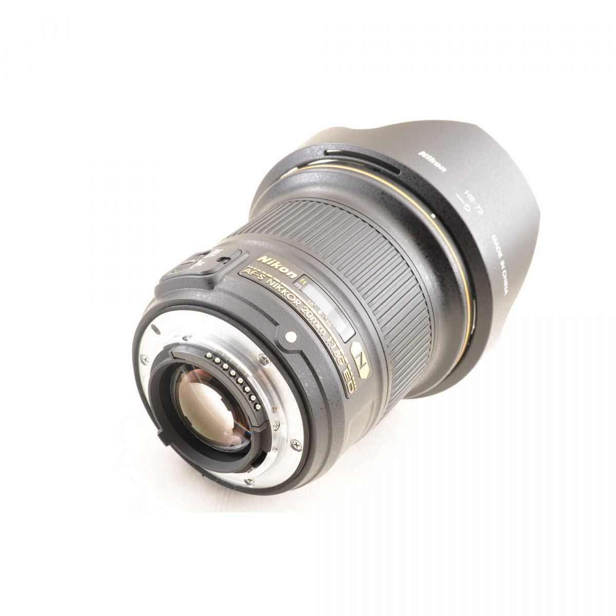 【中古】Nikon AF-S NIKKOR 20mm f/1.8G ED 20mm f/1.8G 単焦点 カメラレンズ 交換レンズ フード付 ニコン