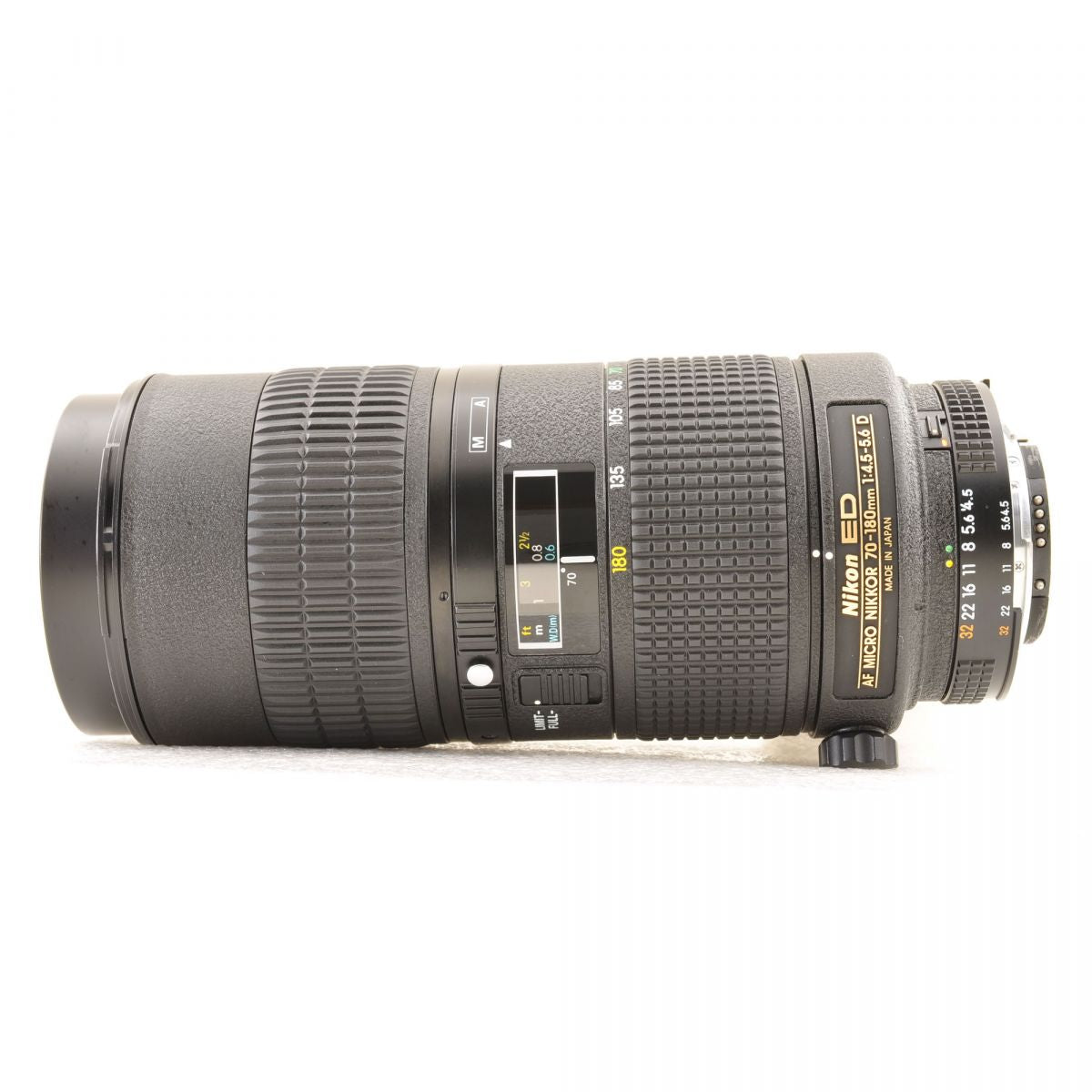 【中古】Nikon AF Micro 70-180mm f/4.5-5.6D ED マクロ ズーム カメラレンズ 交換レンズ フード付 ニコン