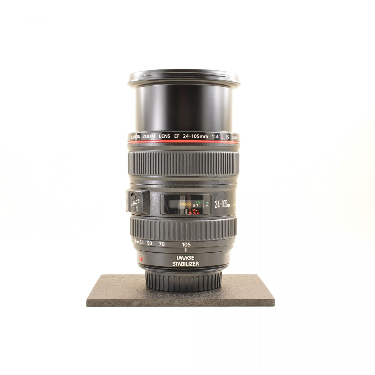 【中古】Canon EF 24-105mm f/4L IS USM ズーム カメラレンズ 交換レンズ フード付 キヤノン